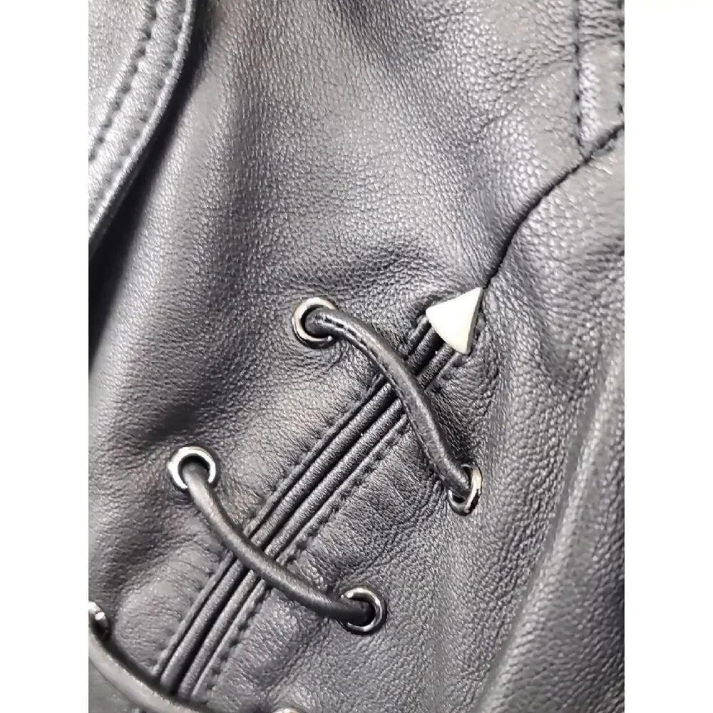 Dundas X Revolve Nwt Cropped Mercury Leather Blazer — image 8 of 8